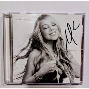 Mariah Carey SIGNED CD Cover Here For It All Autographed